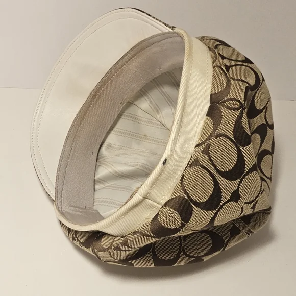 Coach Tan Baker Boy Monogram “C”  Hat Women’s - Picture 8 of 12